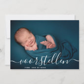 Aangepaste Fotocollage Script Voorstellen Geboor Aankondiging (Voorkant)