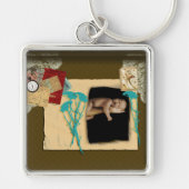 Aangepaste fotocollage sleutelhanger (Voorkant)