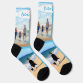 Aangepaste fotocollage Sokken Uw foto's en tekst (Rechts)