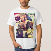 Aangepaste fotocollage t-shirt (Voorkant)
