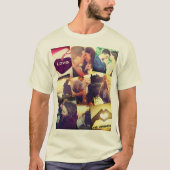 Aangepaste fotocollage t-shirt (Voorkant)
