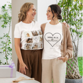 Aangepaste Fotocollage T-shirt | "Mama in een milj