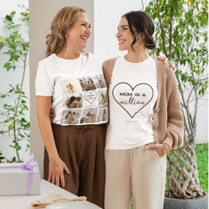 Aangepaste Fotocollage T-shirt "Mama in een milj