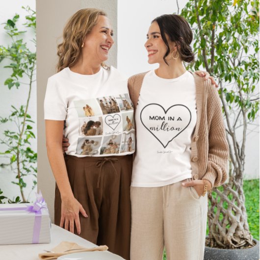 Aangepaste Fotocollage T-shirt | "Mama in een milj