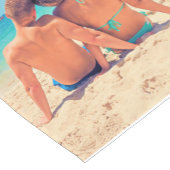 Aangepaste fotocollage tabel Runner met tekst Korte Tafelloper (Hoek)