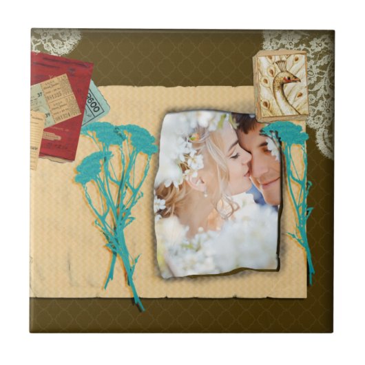 Aangepaste fotocollage tegeltje (Voorkant)