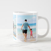 Aangepaste Fotocollage Tekst Mok Uw Foto's Design (Rechts)