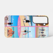 Aangepaste Fotocollage Tekst Samsung of iPhone Gev Samsung Galaxy Hoesje (Achterkant horizontaal)