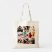 Aangepaste fotocollage tote bag (Achterkant)