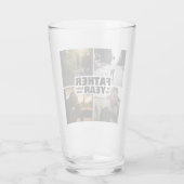 Aangepaste fotocollage vader van de dag van de vad glas (Achterkant)