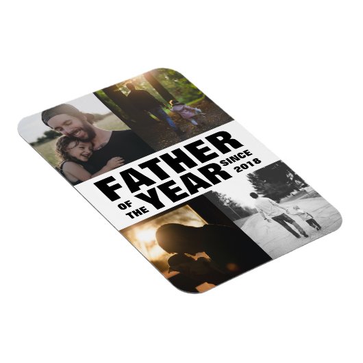 Aangepaste fotocollage vader van de dag van de vad magneet (Rechterzijde)