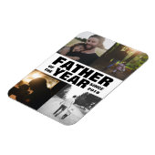 Aangepaste fotocollage vader van de dag van de vad magneet (Linkerzijde)