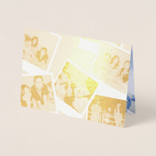 Aangepaste fotocollage Vaderdag wenskaart Folie Kaarten