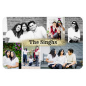 Aangepaste fotocollage van 6 afbeeldingen magneet  (Horizontaal)