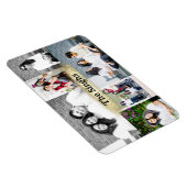 Aangepaste fotocollage van 6 afbeeldingen magneet  (Rechterzijde)