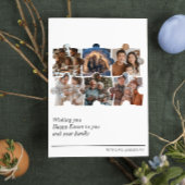 Aangepaste fotocollage van 6 foto's Pasen ansichtk Kaart