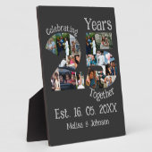 Aangepaste fotocollage voor 25-jarig huwelijksjubi fotoplaat (Zijkant)
