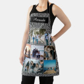 Aangepaste fotocollage voor familie met naam schort (Insitu)