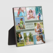 Aangepaste fotocollage voor Grandouders Square Fotoplaat (Voorkant)