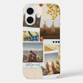 Aangepaste Fotocollage voor Koppels| 'Fijn dat je Case-Mate iPhone Case (Achterkant)