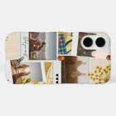 Aangepaste Fotocollage voor Koppels| 'Fijn dat je  Case-Mate iPhone Case (Achterkant (horizontaal))