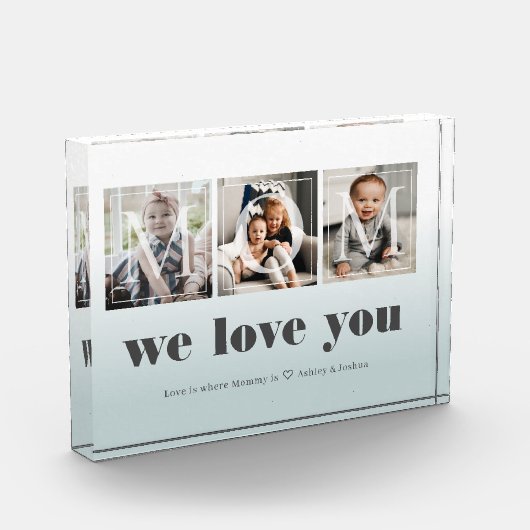 Aangepaste fotocollage voor mam bewerken fotoblokken (Links)