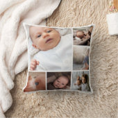 Aangepaste fotocollage voor monogram kussen (Deken)