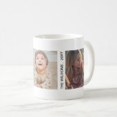 Aangepaste fotocollage voor oma Aangepaste tekst Koffiemok (Voorkant rechts)