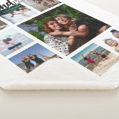 Aangepaste Fotocollage voor Vriendin Sherpa Deken (3/4)