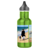 Aangepaste Fotocollage Waterfles Familie Cadeau (Links)