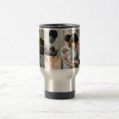 Aangepaste fotocollage we houden van je, papa reisbeker (Center)