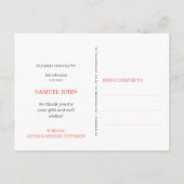 Aangepaste fotocollage WELKOM nieuwe baby geboorte Aankondigingskaart (Achterkant)