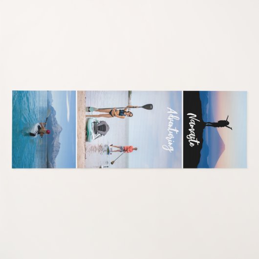 Aangepaste fotocollage yogamat (Voorkant (horizontaal))