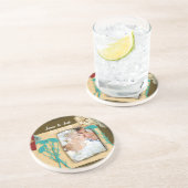 Aangepaste  fotocollage zandsteen onderzetter (Zijkant)