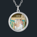 Aangepaste  fotocollage zilver vergulden ketting<br><div class="desc">Aangepaste  fotocollage</div>