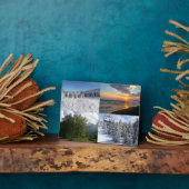 Aangepaste fotocollage zonder lijst ezel achterpla fotoplaat (Zijkant)