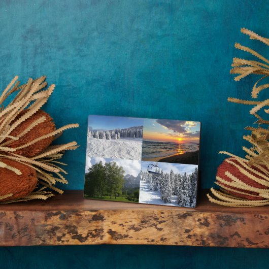 Aangepaste fotocollage zonder lijst ezel achterpla fotoplaat (Zijkant)