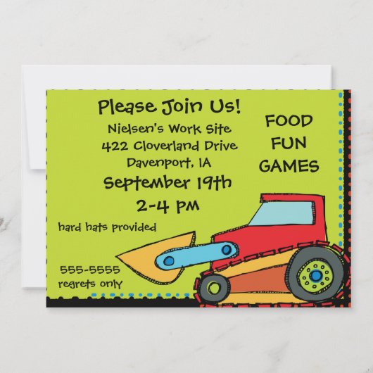 Aangepaste fotoconstructie - uitnodiging voor 5 x  (Achterkant)