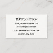 Aangepaste fotoconsultant voor bedrijven | VISITEK Visitekaartje (Achterkant)