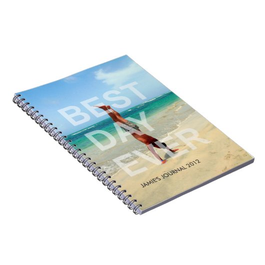 Aangepaste fotocover BEST DAG OIT modern tijdschri Notitieboek (Rechterzijde)