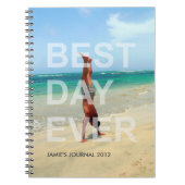 Aangepaste fotocover BEST DAG OIT modern tijdschri Notitieboek (Voorkant)
