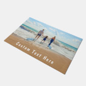 Aangepaste Fotodeurmat met Gepersonaliseerde Tekst Deurmat (Schuin)