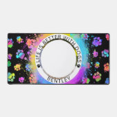 Aangepaste fotodog bureaumat (Voorkant)