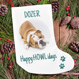 Aangepaste fotodog - Fijne HOWLidays Persoonlijk p Kleine Kerstsok