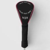 Aangepaste fotodriver Gepersonaliseerde Monogram G Golfheadcover (Voorkant)