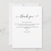 Aangepaste fotofeestdag - Hartelijk dank voor uw k Bedankkaart (Achterkant)