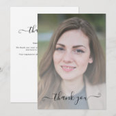 Aangepaste fotofeestdag - Hartelijk dank voor uw k Bedankkaart (Voorkant / Achterkant)