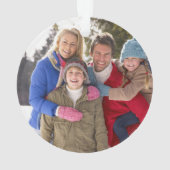 Aangepaste fotofeestdag ornament (achterkant)