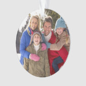 Aangepaste fotofeestdag ornament (voorkant)