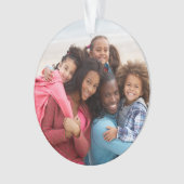 Aangepaste fotofeestdag ornament (voorkant)